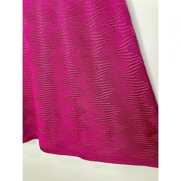 Missoni vintage v neck sleeveless mini pink dress sz. 42/6 - Picture 8 of 10